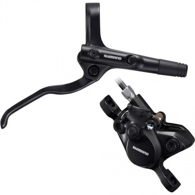 Тормоз дисковый SHIMANO MT MT200, BL(левый)/BR(передний), полимерные колодки, 1000мм, черный EMT200KLFPRA100