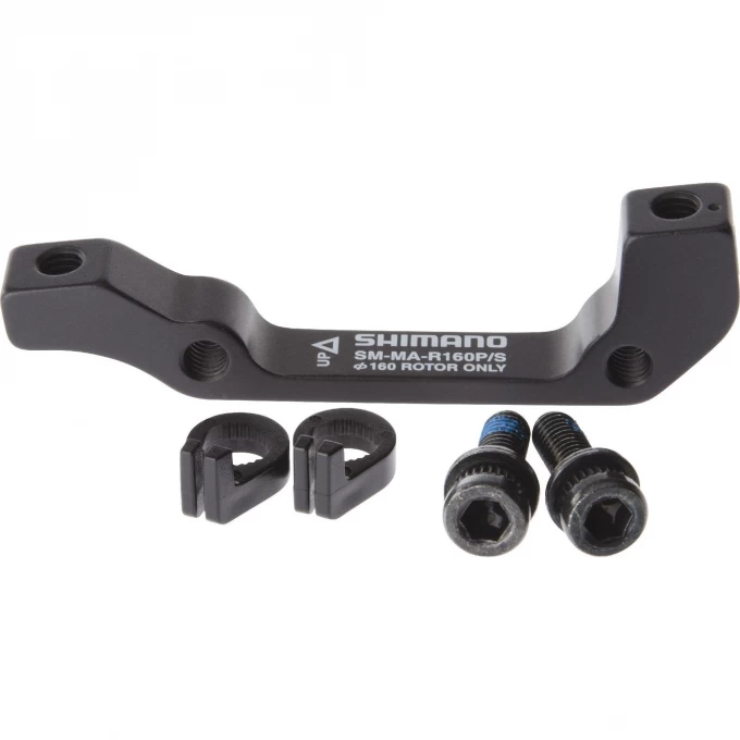 Адаптер дискового тормоза SHIMANO R160P/S, болт 2 штуки, стопорное кольцо 2 штуки ISMMAR160PSA Адаптер дискового тормоза SHIMANO R160P/S, болт 2 штуки, стопорное кольцо 2 штуки ISMMAR160PSA