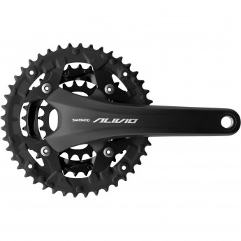 Система SHIMANO ALIVIO, T4060, 170 мм, интегрированный вал, 44/32/22, без защиты, черный