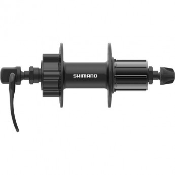 Втулка задняя SHIMANO TX506, 36 отверстий, 8/9/10 скоростей, 6-болт, QR 166мм, черный Old 135мм