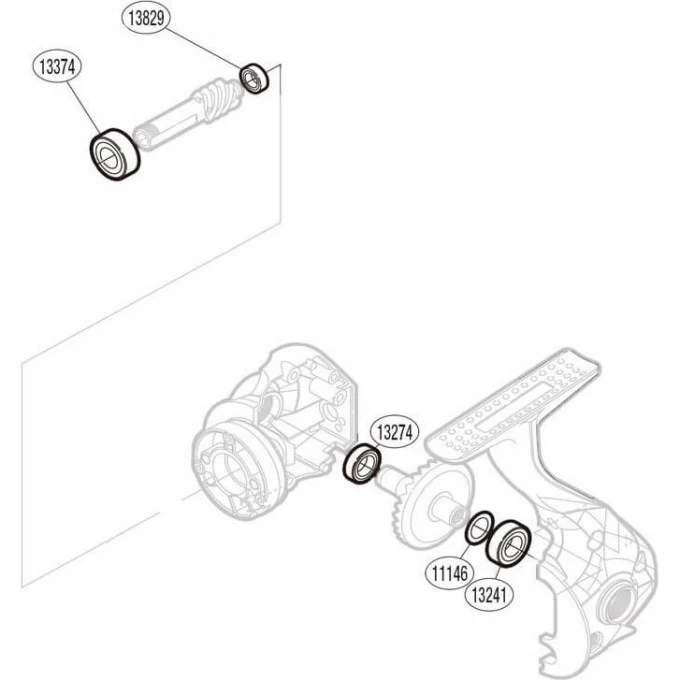 Запчасть для катушки SHIMANO BEARING SET набор подшипников PK0081 Запчасть для катушки SHIMANO BEARING SET набор подшипников PK0081